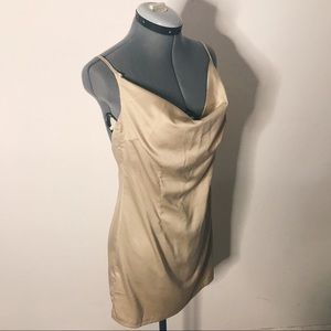 Cowl Neck Slip Dress